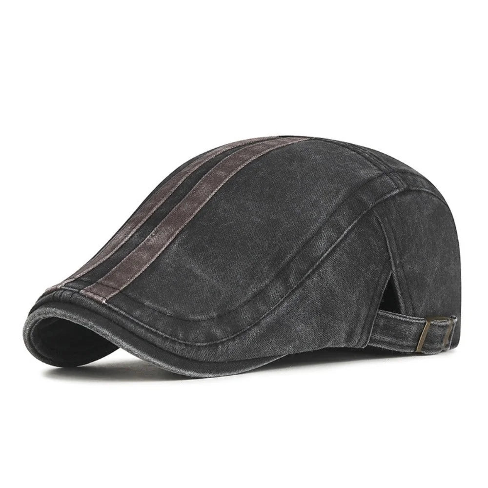 Béret Denim à Rayure