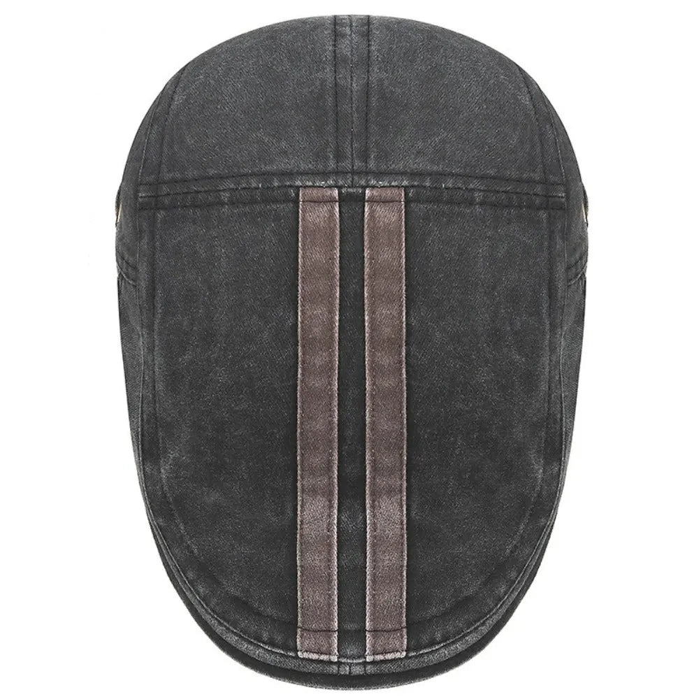 Béret Denim à Rayure