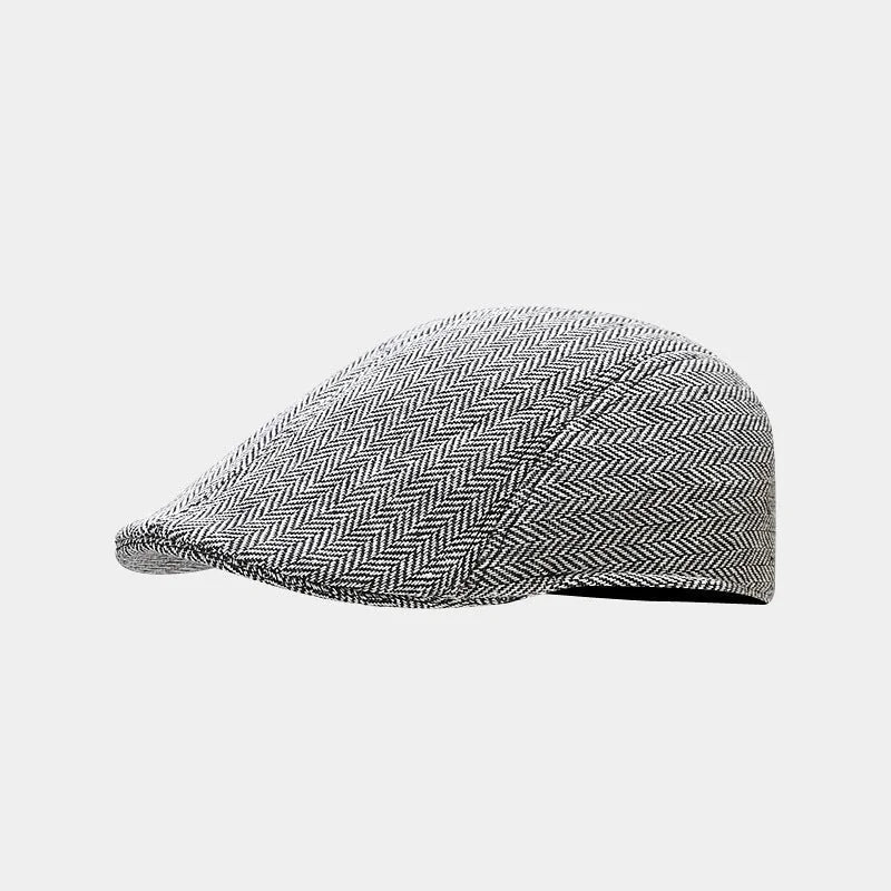 Béret Plat à Chevrons