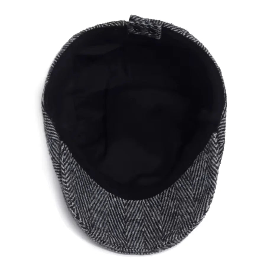 Béret en Laine à Chevrons