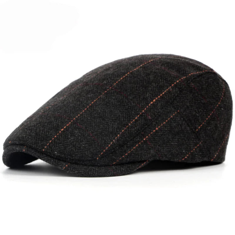 Béret à Chevrons et Fines Rayures
