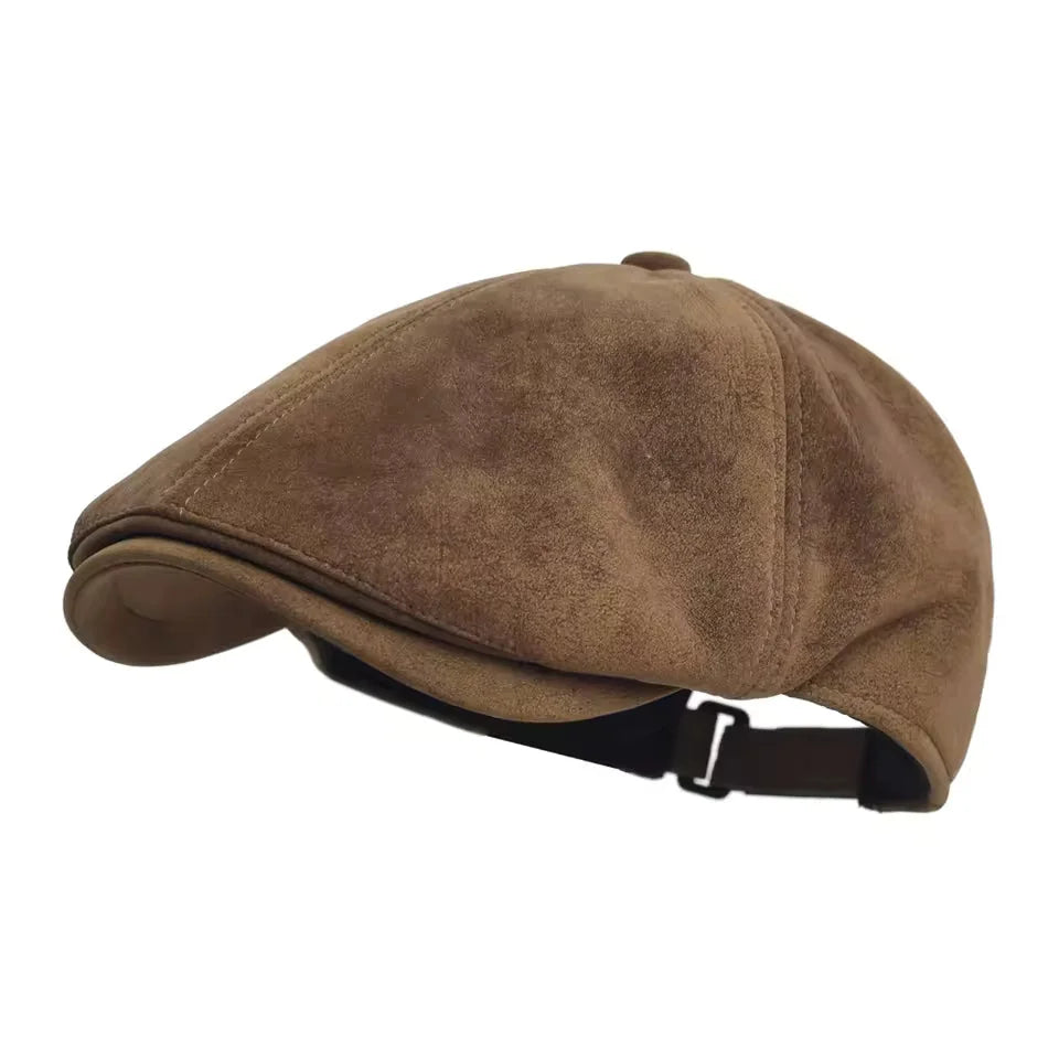 Béret Chaud Effet Cuir