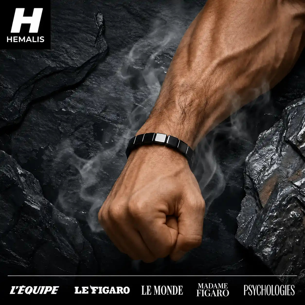HEMALIS® — BRACELET EN HÉMATITE