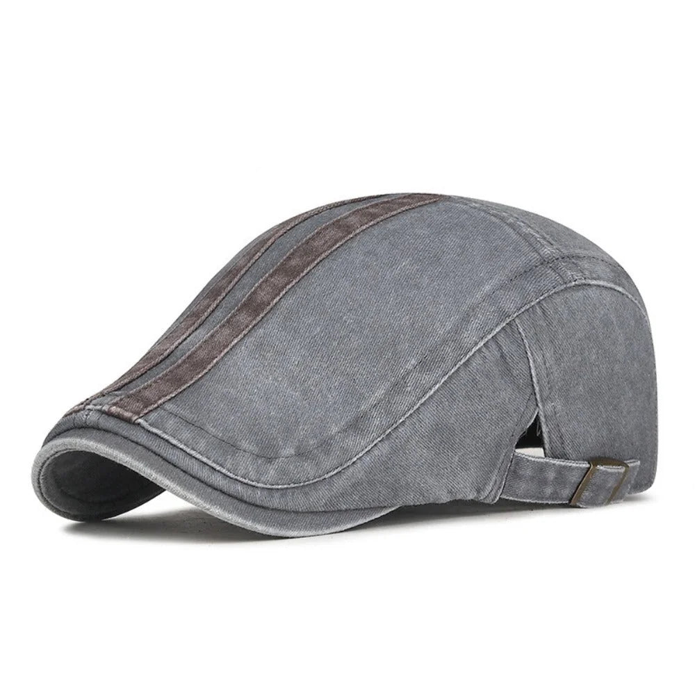 Béret Denim à Rayure