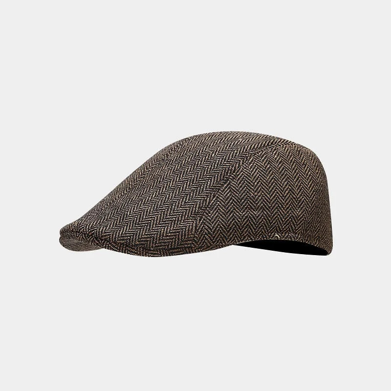 Béret Plat à Chevrons