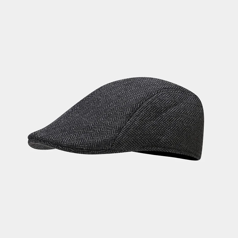 Béret Plat à Chevrons