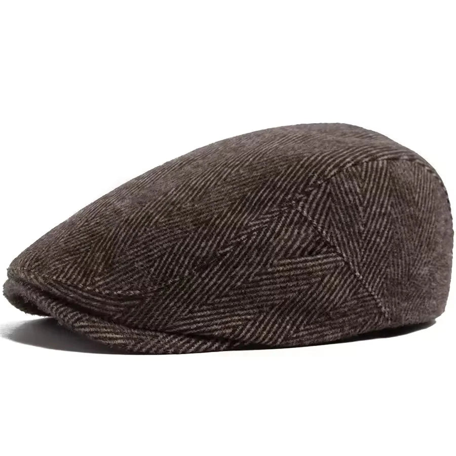 Béret en Laine à Chevrons
