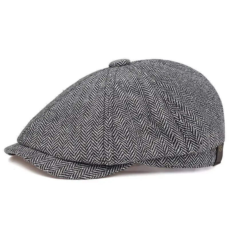 Béret en Laine à Chevrons