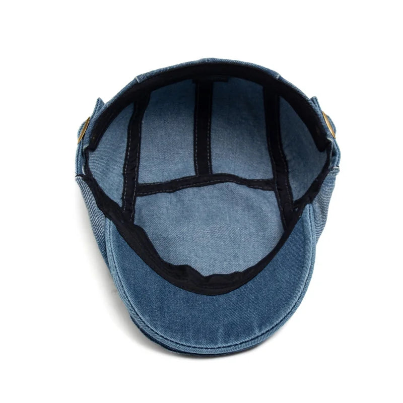 Béret en Denim Délavé