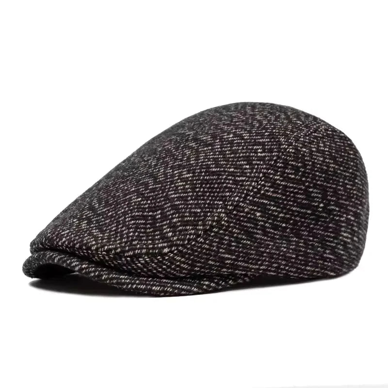 Béret Plat en Tweed