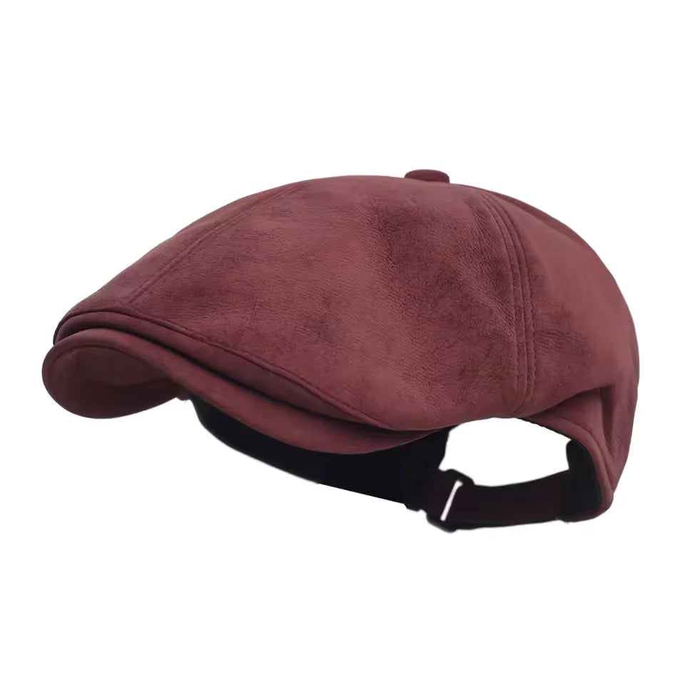 Béret Chaud Effet Cuir