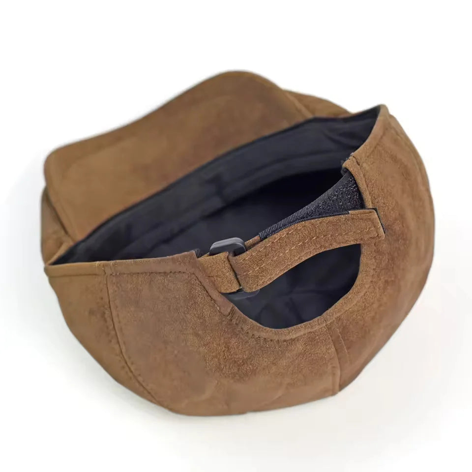 Béret Chaud Effet Cuir